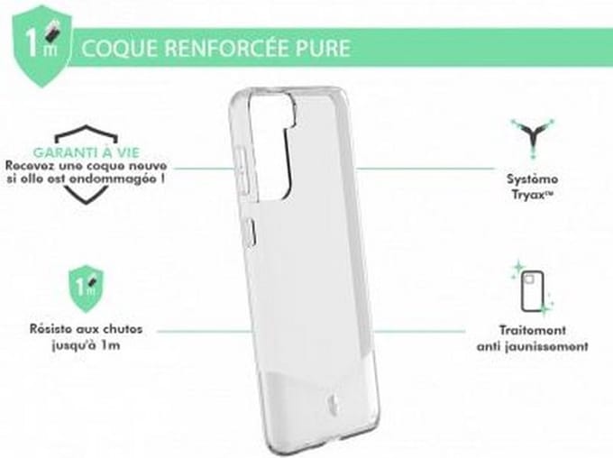 Force Case, Hoesje geschikt voor Samsung Galaxy S21 Plus - PURE Versterkt, Transparant