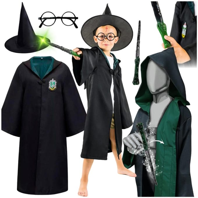 Conseé Kostuum - Harry Potter Thema - 134-140 - Inclusief Accessoires