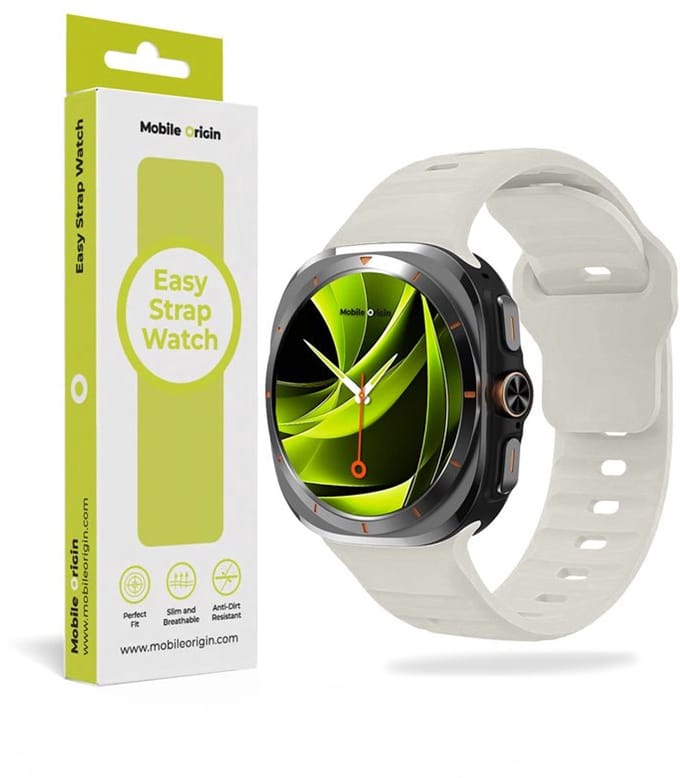 Mobile Origin Easy Strap Silicone Galaxy Watch Ultra 47mm Starlight