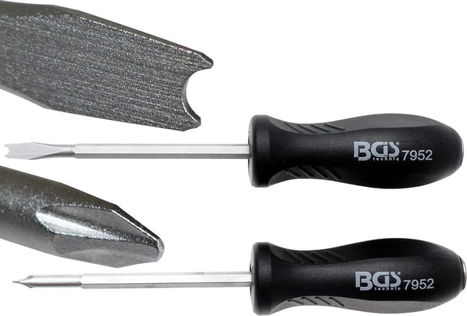 Schroevendraaierset - Speciaal gereedschap - Beschadigde schroeven - Slagdop aanwezig - 2-delig