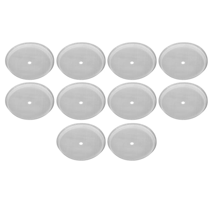 10 Pièces Filtre Réutilisable en Acier Inoxydable 304 Maille 80 pour Cafetière à Piston 1000 mm Accessoire white
