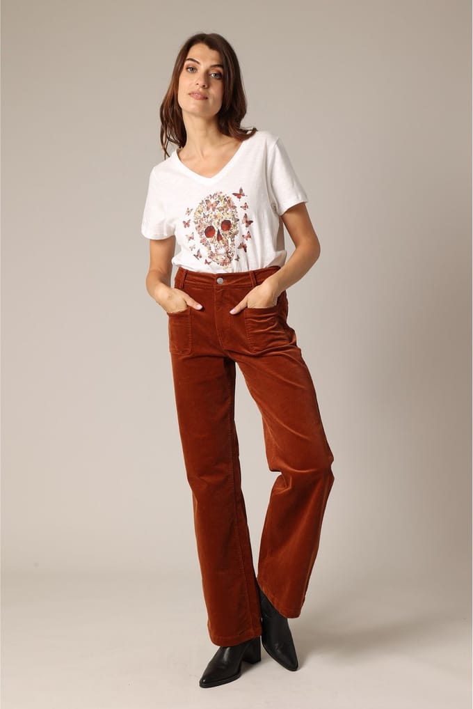 Deeluxe Beskull T-shirt Met Korte Mouwen Wit M Vrouw