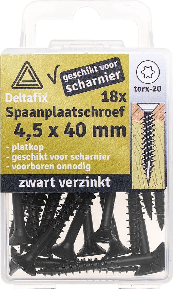 SPAANPL SCHR T20 PK VERZ 4.5X40MM