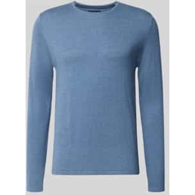 Gebreide pullover van katoen met ronde hals