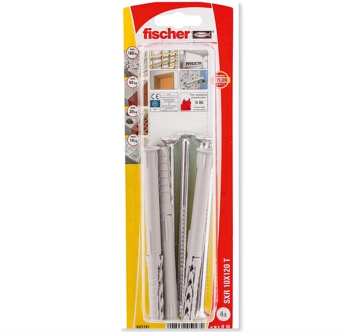 Fischer kozijnplug SXR RS115K 10x120mm 4 stuks