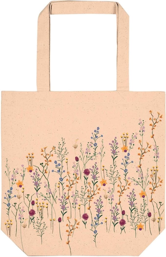 ECO Katoenen Tas Bloemenweide - Draagtas