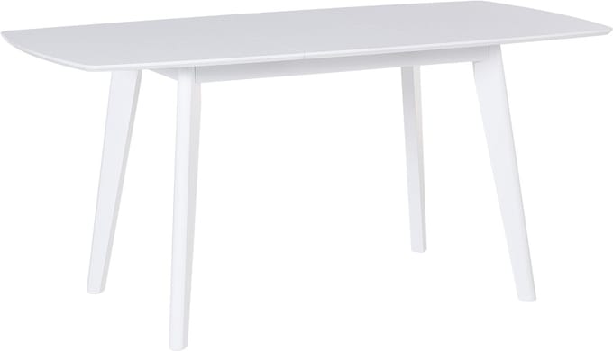 SANFORD - Uitschuifbare eettafel - Wit - 80 x 120/160 cm - MDF
