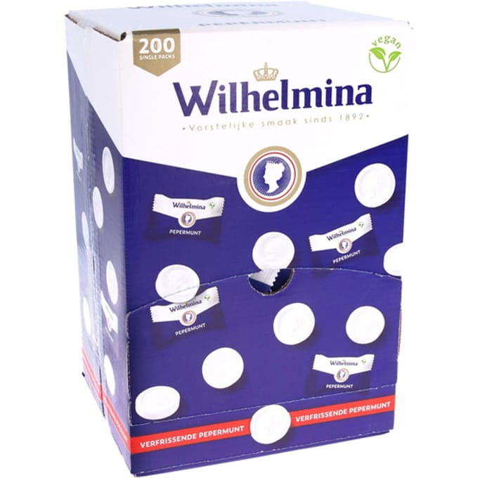Fortuin - Wilhelmina Pepermunt Vegan - 200 Singlepacks