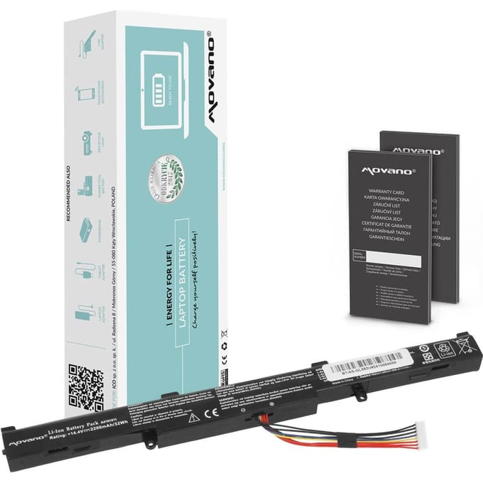 Movano - Batterij Asus ROG Strix GL553V - Li-Ion - Lange levensduur - Veiligheid