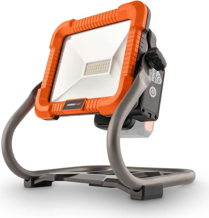 Powerplus Dual Power Draagbare Schijnwerper POWDP8031 - LED Bouwlamp van 20 V en 2700 lm - zonder Batterij en Lader