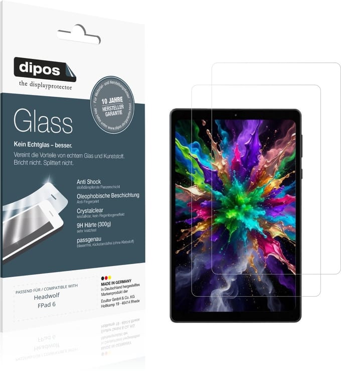 dipos – 2x Pantserfolie geschikt voor Headwolf FPad 6 | 9H Screenprotector
