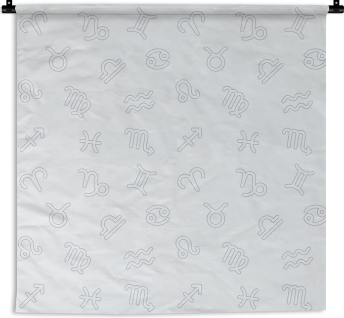 Wandkleed - Wanddoek - Sterrenbeeld - Astrologie - Design - 60x60 cm - Wandtapijt