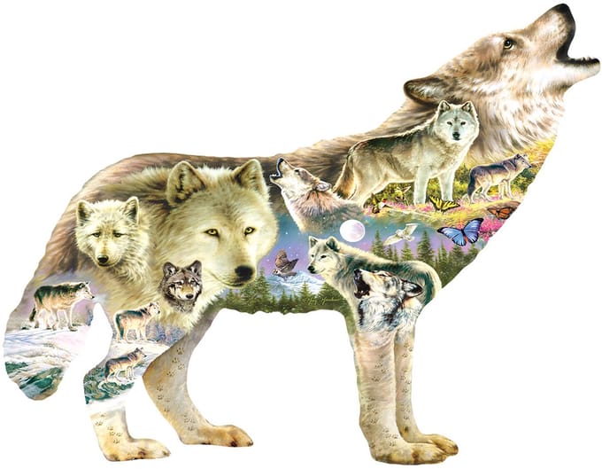 Sunsout Legpuzzel - Speciale vorm met 750 XXL stukjes - Meadow Wolf