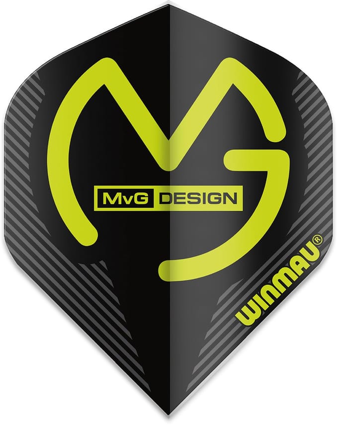 Winmau Michael van Gerwen Standard Black - Dart Flights