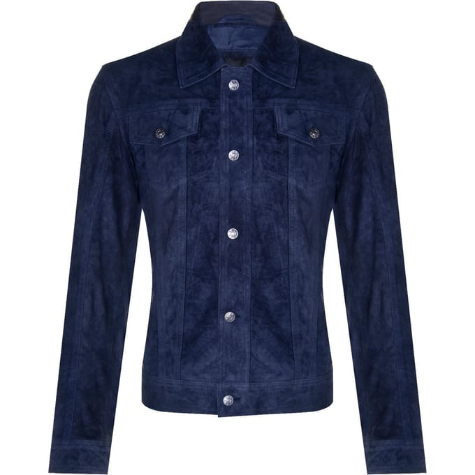 Heren geit suède jeansjack-Adelaide