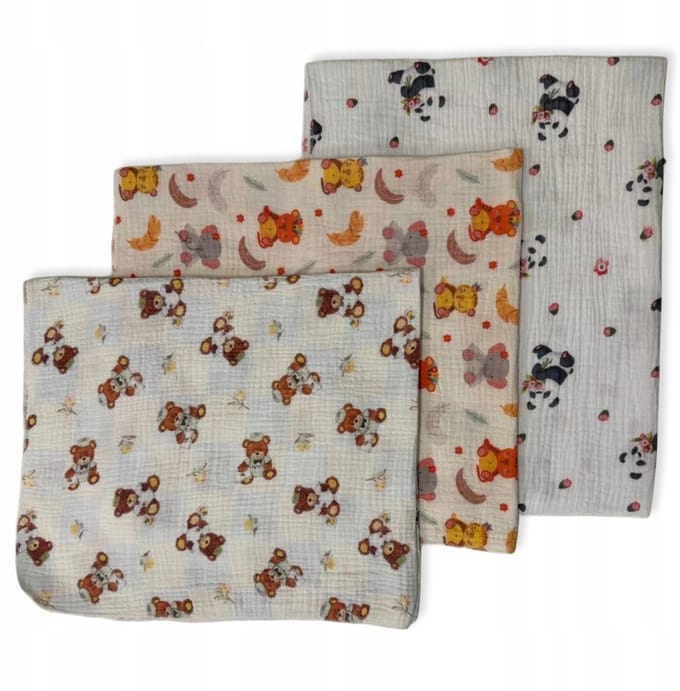 Dartomik Serie - Mini Muslin Luierset - 38x38 cm - 3-pack