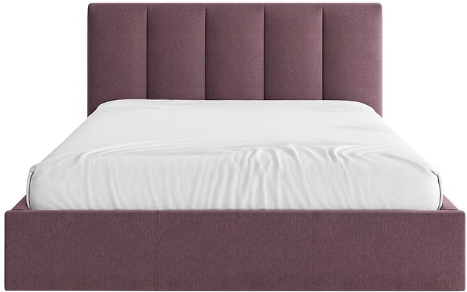 Vente-unique Bed met opbergruimte stof bordeaux 160 x 200 cm