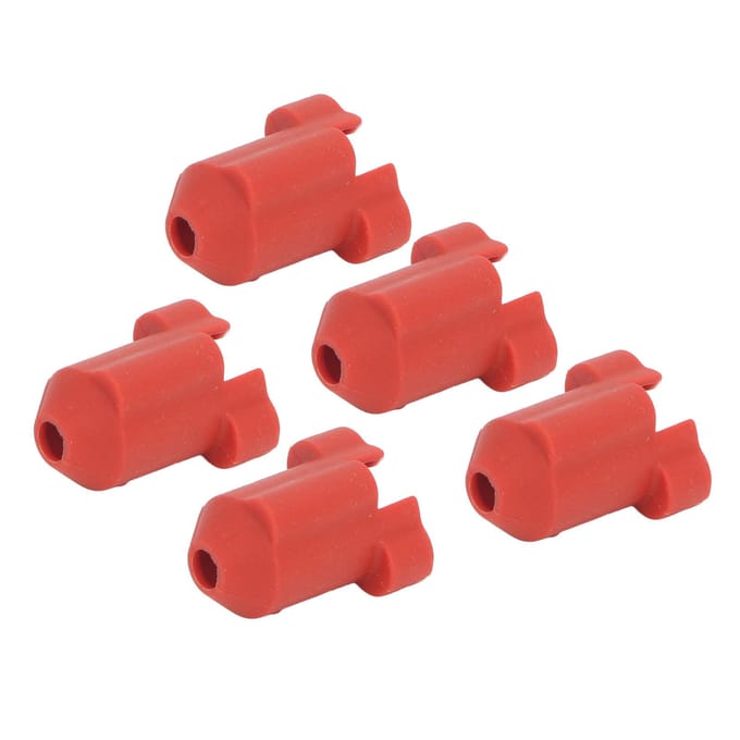 5 stuks 3D-printer Hot End Cover 300 graden C Hittebestendig Printer Verwarmer Blok Siliconen Cover red