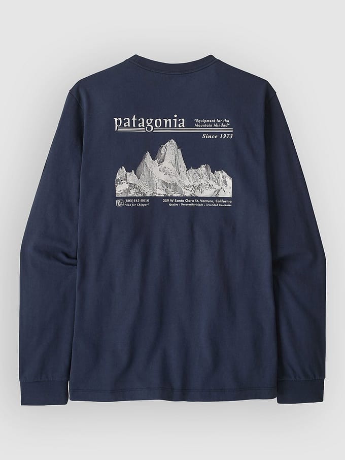 Patagonia Mw Hut Tripper Skyline Longsleeve blauw