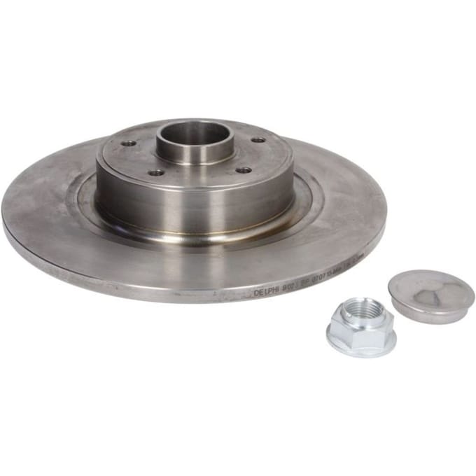 Remschijf DELPHI BG9023RS achter, volledig, 1 Stuk