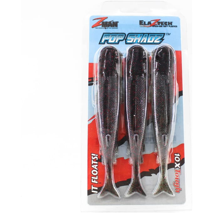 Zman Zacht kunstaas Pop ShadZ 5 Inch 3/Pack Redbone (5001)