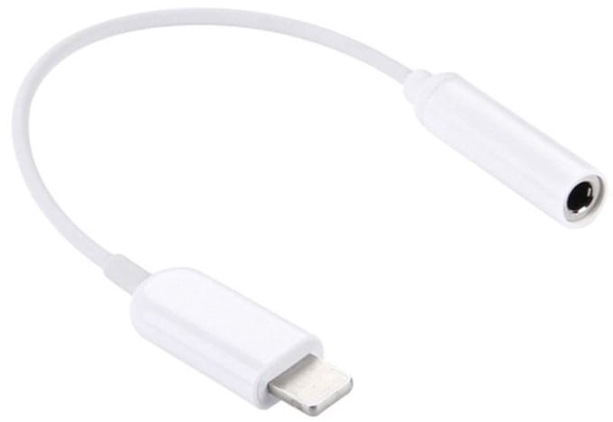 eforyou Lightning-compatibele naar 3,5mm AUX Adapter voor iPhone – Wit