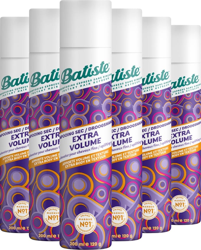 Batiste - Shampoo - Droogshampoo - Extra Volume - 200ml x 6