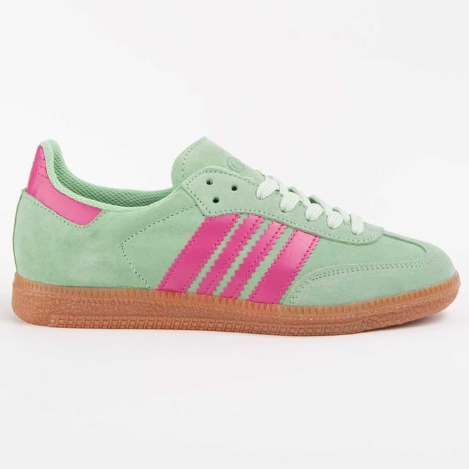 Sneaker De Piel Para Mujer. Purapiel Purasamb 103035 36 groen