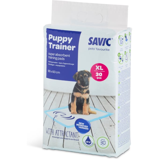 - Dubbelpak XL: L 90 x B 60 cm, 2 x 30 Stuks - Savic Puppy Trainer Pads
