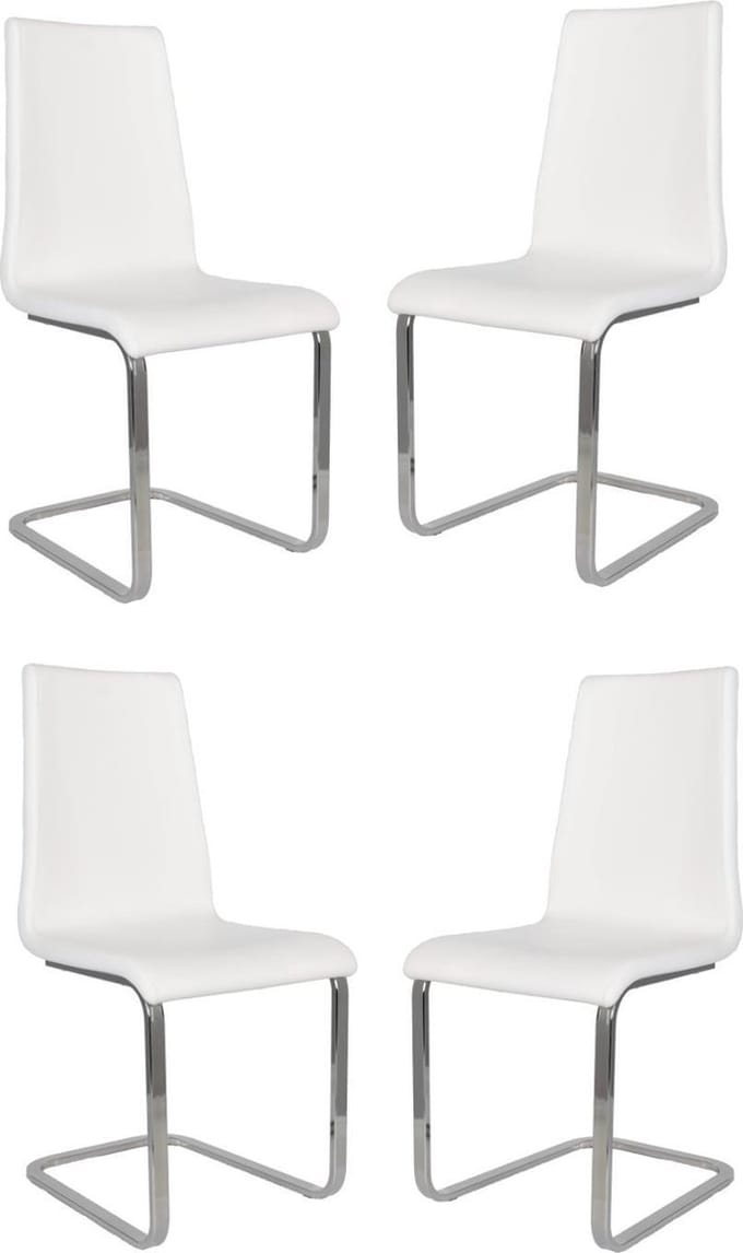 Tommychairs Cuore - Eetkamerstoelen - Set van 4 - Eikenhout - Kunstleer