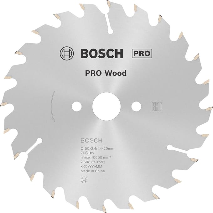 Bosch RUNDSAVKL.OPTILINE 150X2.4X20MM 24T