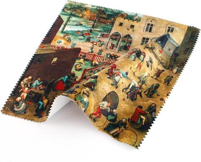 Brillendoekje Breughel 15x15 cm Kinderspelen