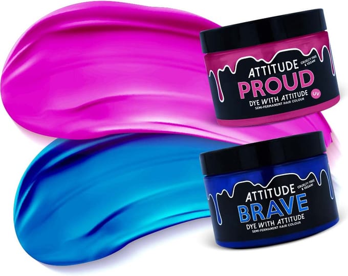 Attitude Hair Dye - SCENE KID Kit Semi permanente haarverf kit - Blauw/Roze