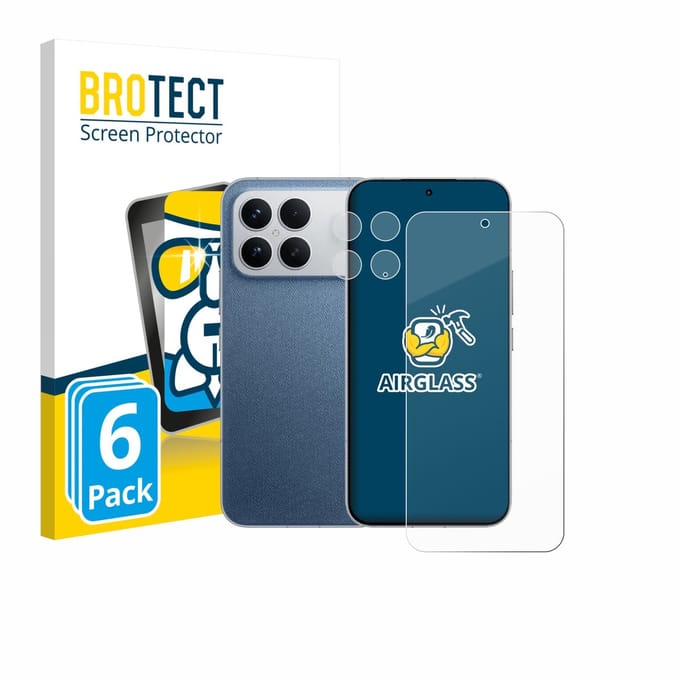 Screenprotector 6 Stuks voor Xiaomi Poco F8 Ultra 5G (Voor+Camera) Beschermglas transparant