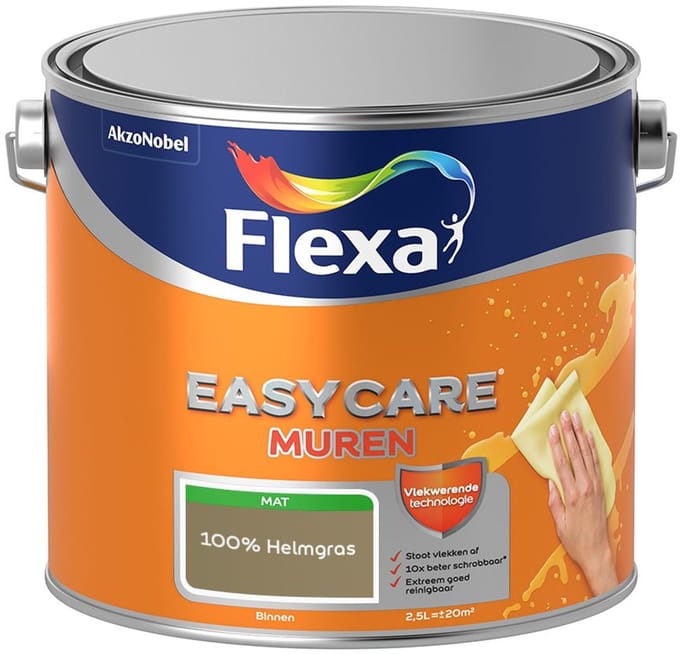 Flexa - Easycare Muren - 100% Helmgras - Mengverf - 2,5 L