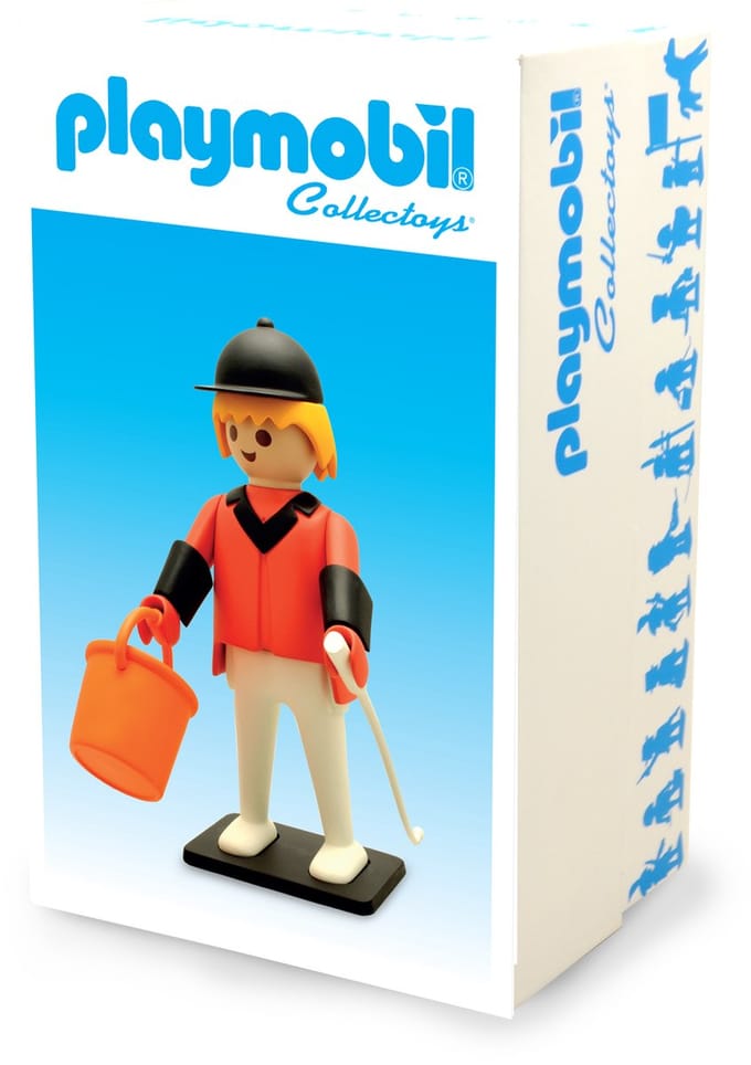 Vintage springruiter beeldje Plastoy Playmobil