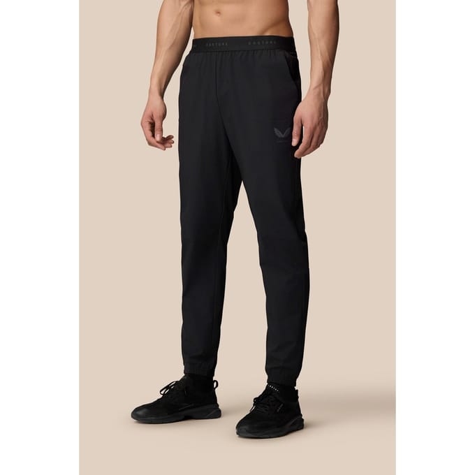 Castore Gewoven Jogger Polyester Mannen Zwarte Joggingbroek