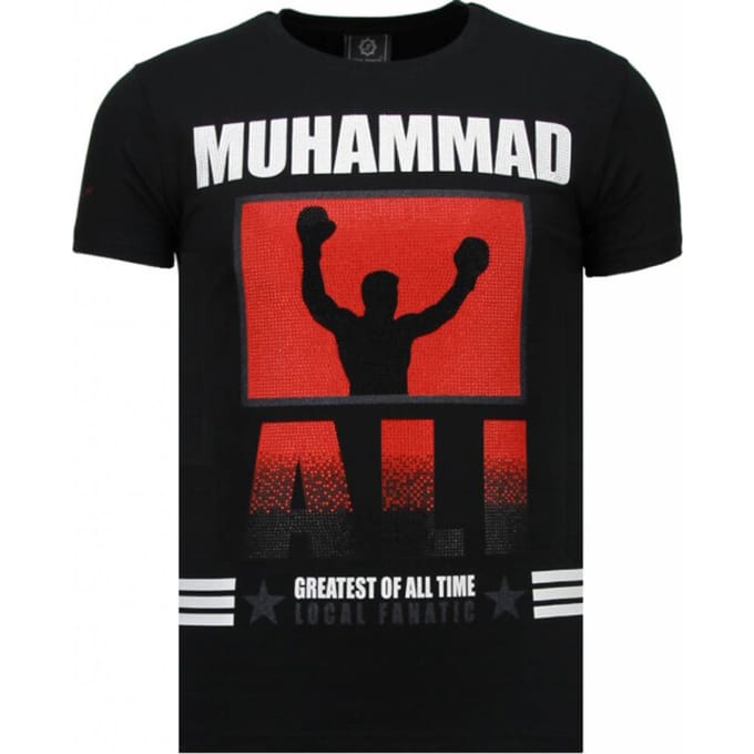 Local Fanatic Muhammad ali rhinestone t-shirt