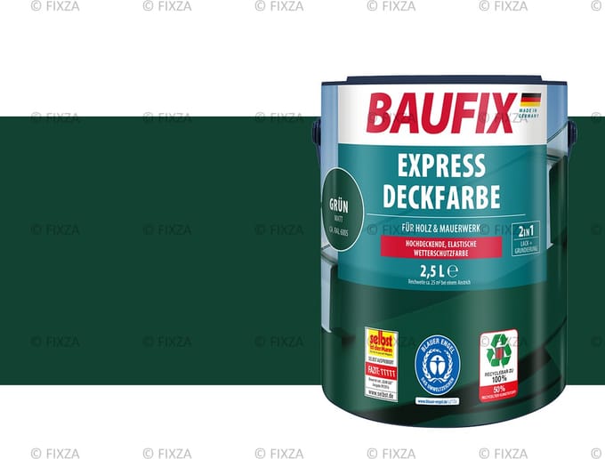 BAUFIX Express Dekkende lakverf groen 2,5 Liter