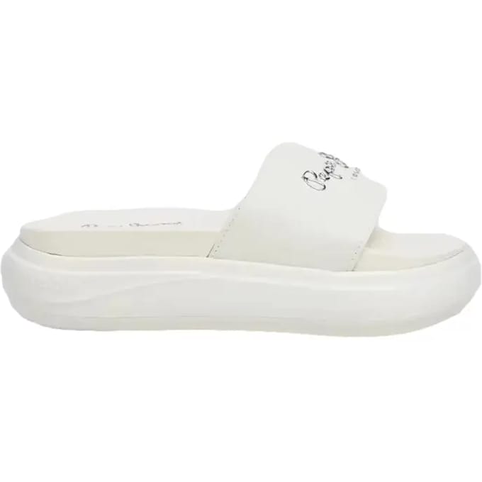 Pepe Jeans Bella Log Slippers Wit EU 36 Vrouw
