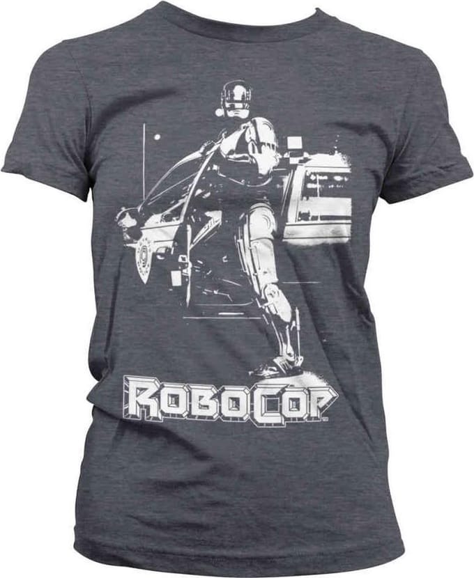 Robocop Dames Tshirt -M- Poster Grijs