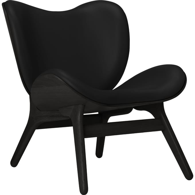 UMAGE A Conversation Piece fauteuil - eiken zwart - Leder Hope black