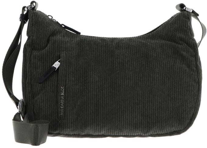 MANDARINA DUCK schoudertas Hunter Velvet Hobo Bag Pirite donkergroen