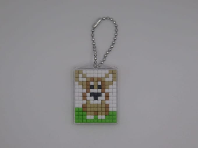 Sleutelhanger, Hond, Welsh Corgi, Pixels