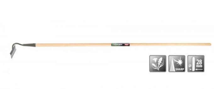 Polet tuinhak 160mm met houten steel 150cm