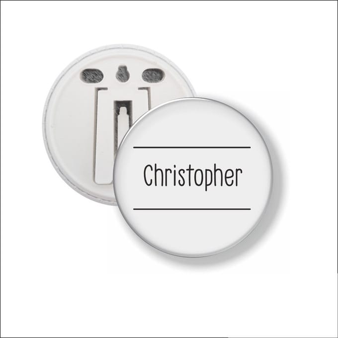 Button Met Clip 58 MM - Christopher