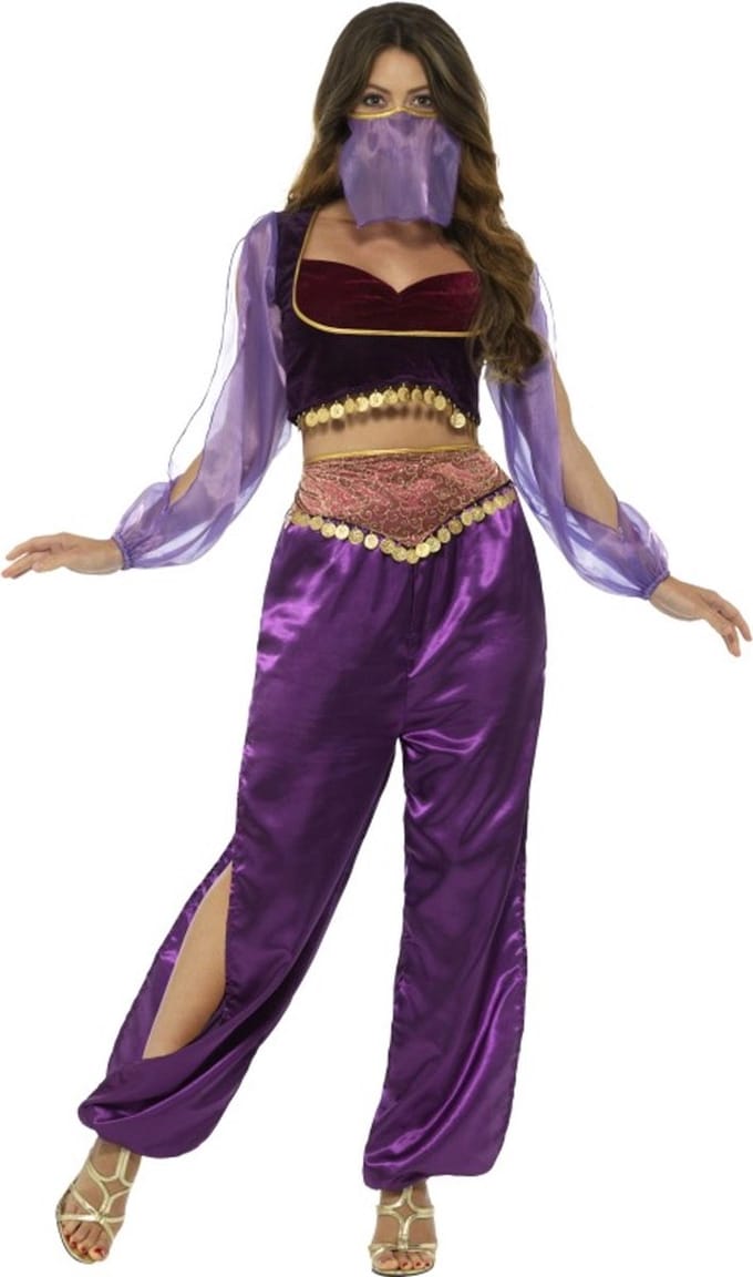 Smiffys Kostuum -XS- Arabian Princess Paars