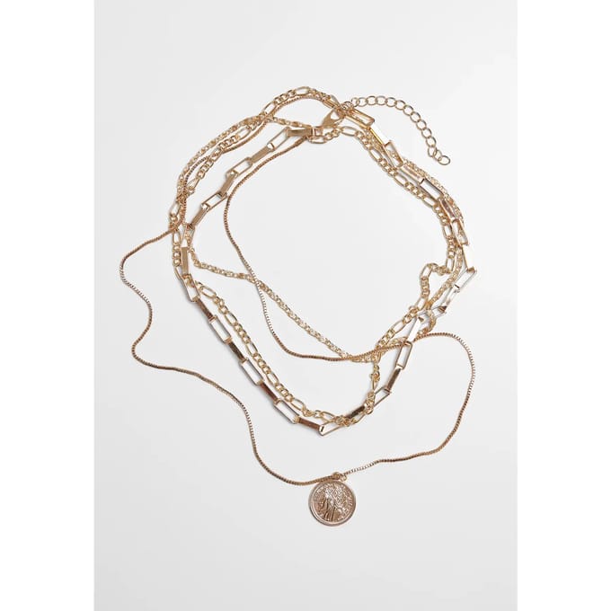 Halsketting Urban Classics coin layering