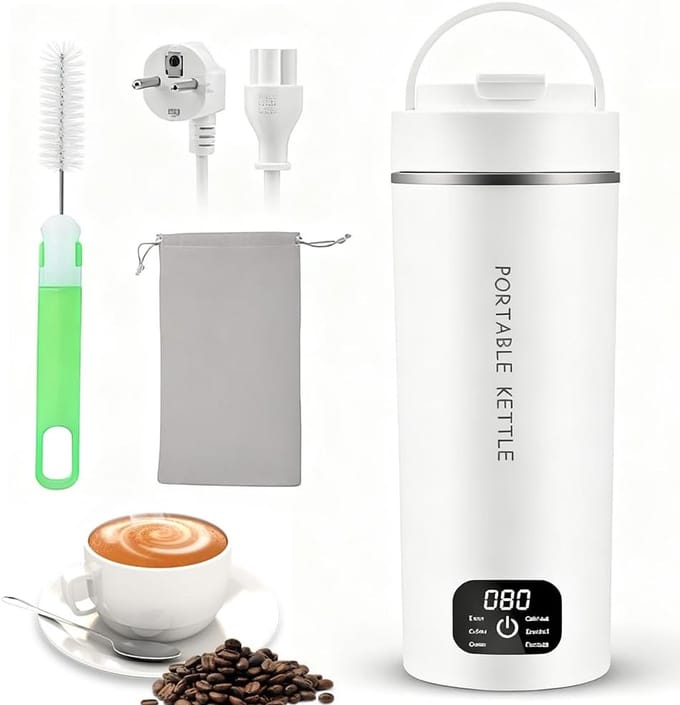 Mini Reiskookketel Elektrisch 450ml met Temperatuurinstelling - Compact en Draagbaar