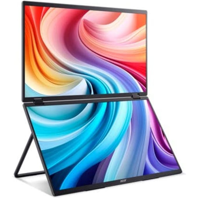 Acer PD3, PD193QE, Draagbare Monitor, 18.5" Full HD, IPS, 4ms Reactietijd, Zwart